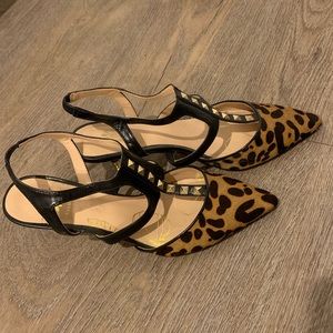 Cheetah Studded Kitten Heel